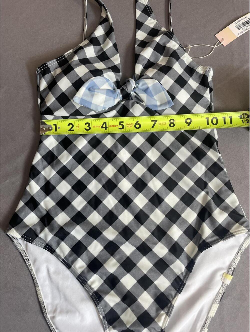 Summersalt The Jetsetter One-Piece Swimsuit NWT In Gingham in Sea Urchin Size 2 - Picture 5 of 9